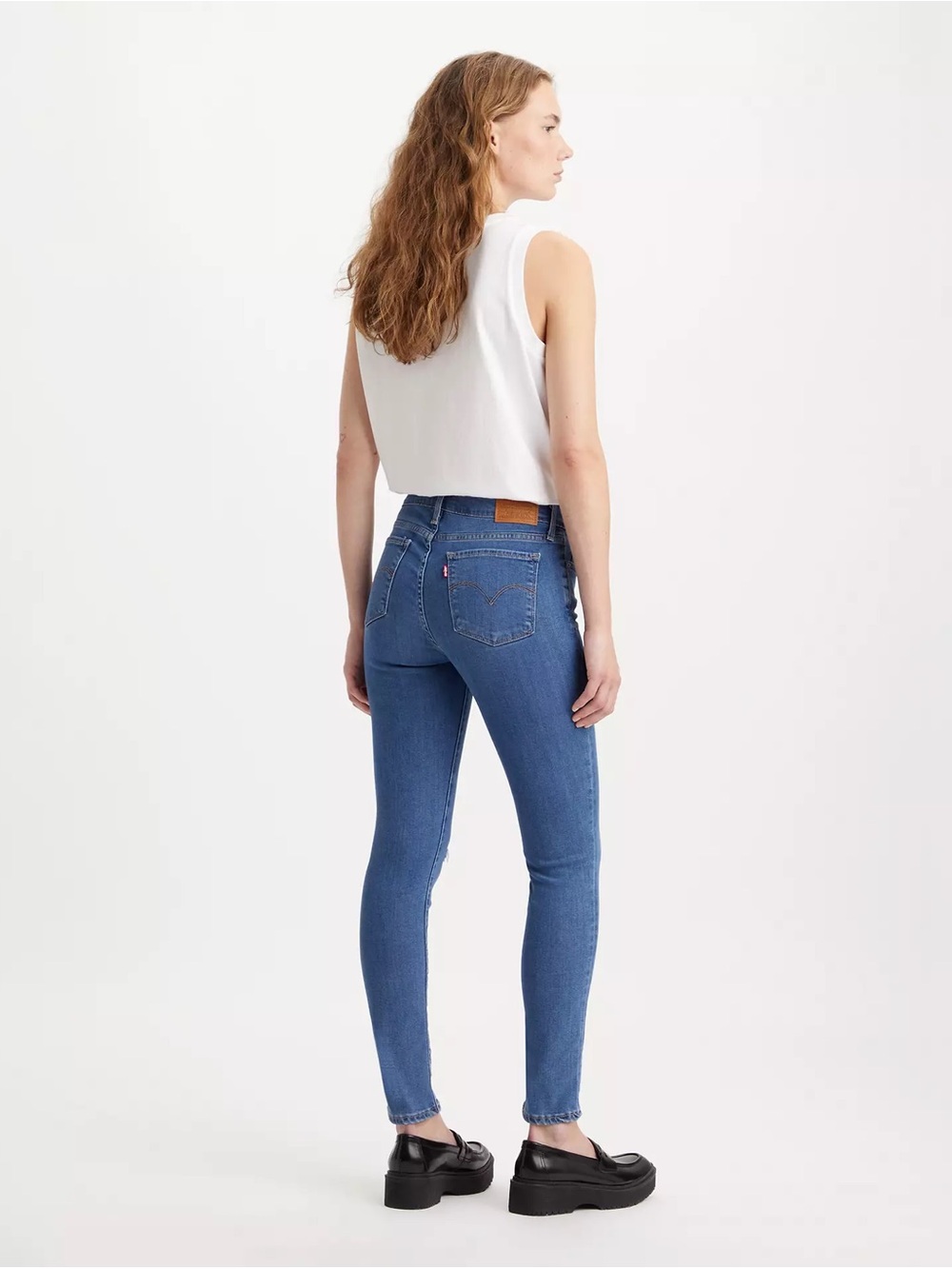 Levi's 711 Skinny High Rise Jeans NWT Medium Indigo Size 2 26x30